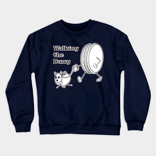 Yo-Yo Walking The Dog Yo-Yo Fan Crewneck Sweatshirt by atomguy